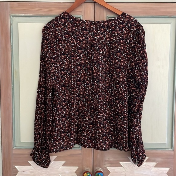 Garnet Hill | Clio Blouse. Floral Boho Button down. Size 10. Cottage core. - Picture 2 of 6
